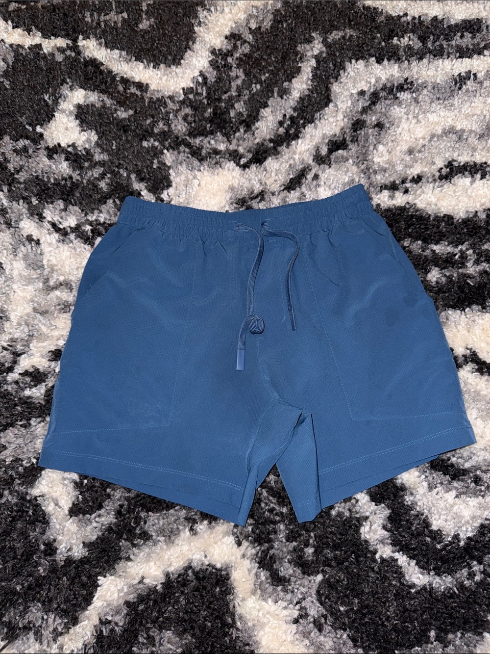 Men's Bearbottom Atlas Athletic Drawstring Shorts in Deep Blue